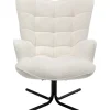 Outlet Drehsessel Oscar Boucle Creme Sessel