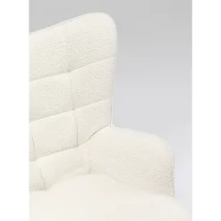 Outlet Drehsessel Oscar Boucle Creme Sessel
