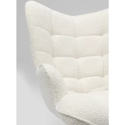 Outlet Drehsessel Oscar Boucle Creme Sessel