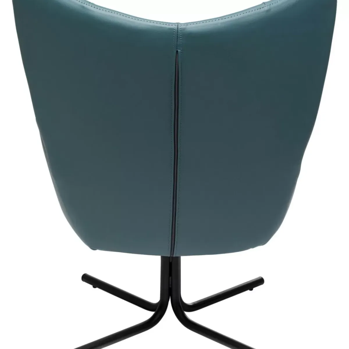 Online Drehsessel Oscar Leder Blau Sessel