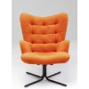 Online Drehsessel Oscar Velvet Orange Sessel