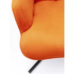Online Drehsessel Oscar Velvet Orange Sessel