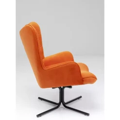 Online Drehsessel Oscar Velvet Orange Sessel