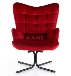 Drehsessel Oscar Velvet Rot Sessel