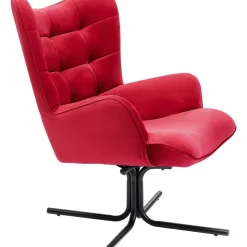 Drehsessel Oscar Velvet Rot Sessel