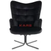Online Drehsessel Oscar Velvet Schwarz Sessel