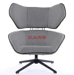 Clearance Drehsessel Toledo Schwarz Weiss Sessel