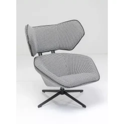 Clearance Drehsessel Toledo Schwarz Weiss Sessel