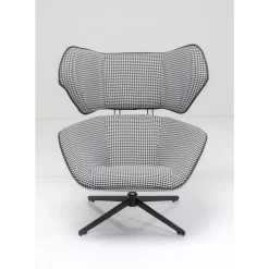 Clearance Drehsessel Toledo Schwarz Weiss Sessel
