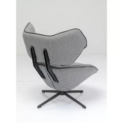 Clearance Drehsessel Toledo Schwarz Weiss Sessel