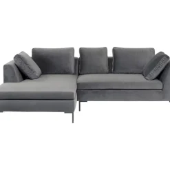 Online Ecksofa Gianni Small Velvet Grau Links Sofas & Couches