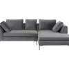New Ecksofa Gianni Small Velvet Grau Rechts Sofas & Couches