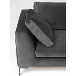 New Ecksofa Gianni Small Velvet Grau Rechts Sofas & Couches
