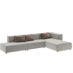 Outlet Ecksofa Infinity Atlanta Grau 357Cm Sofas & Couches