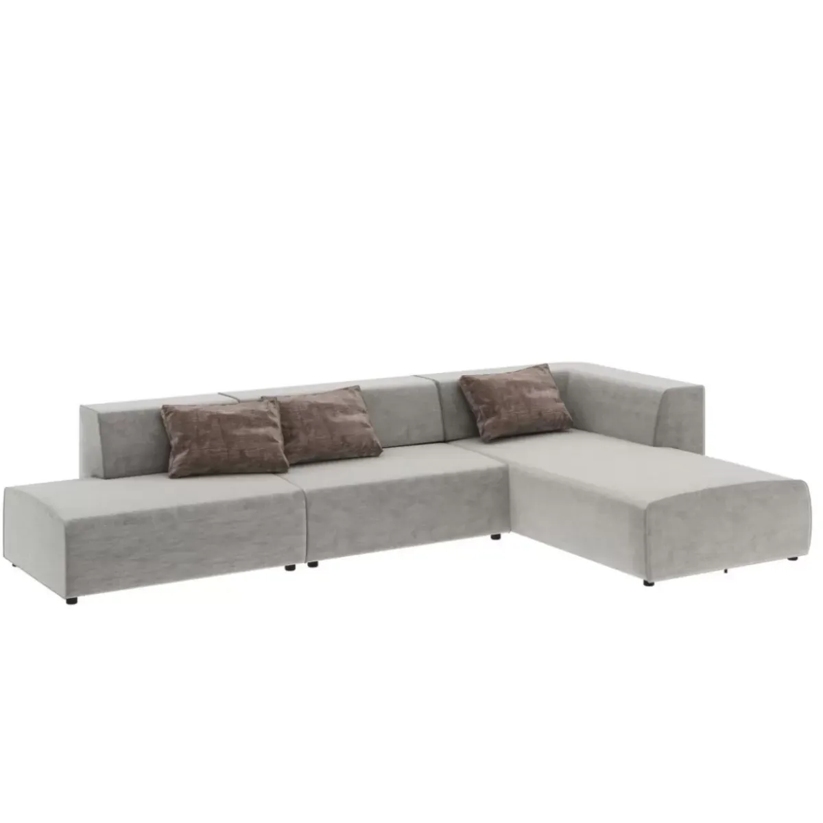 Outlet Ecksofa Infinity Atlanta Grau 357Cm Sofas & Couches