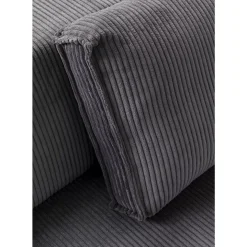 Clearance Ecksofa Infinity Ottomane Cord Grau Links Sofas & Couches