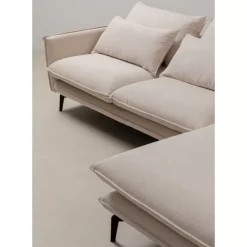 Clearance Ecksofa Monza Rechts Creme 296Cm Sofas & Couches