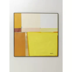 Discount Gerahmtes Bild Abstract Shapes Gelb 113X113Cm Bilder