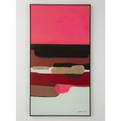Hot Gerahmtes Bild Abstract Shapes Pink 73X143Cm Bilder
