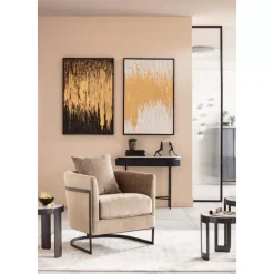 Hot Gerahmtes Bild Abstract Weis 80X120Cm Bilder