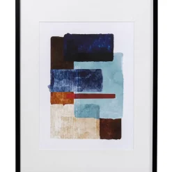 New Gerahmtes Bild Box Back Blau 60X80Cm Bilder
