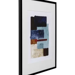 New Gerahmtes Bild Box Back Blau 60X80Cm Bilder
