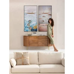 Best Gerahmtes Bild Cloud Boat 60X120Cm Bilder