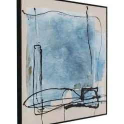 Clearance Gerahmtes Bild Dust Blau 100X100Cm Bilder