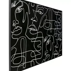 New Gerahmtes Bild Faccia Arte Drawing 150X100Cm Bilder