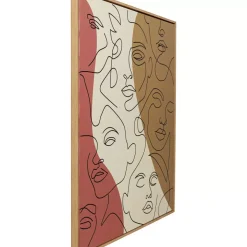 Online Gerahmtes Bild Faccia Arte Tri Colore 90X120Cm Bilder