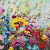 Online Gerahmtes Bild Flowery Meadow 100X100Cm Bilder