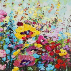Online Gerahmtes Bild Flowery Meadow 100X100Cm Bilder