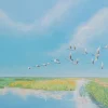 Best Gerahmtes Bild Flying Birds 120X120Cm Bilder