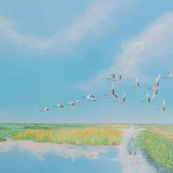 Best Gerahmtes Bild Flying Birds 120X120Cm Bilder