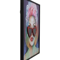 Online Gerahmtes Bild Heart Glasses 80X100Cm Bilder