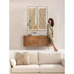 New Gerahmtes Bild Native Spirals 50X150Cm Bilder