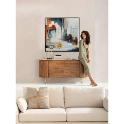New Gerahmtes Bild Visione Front 100X100Cm Bilder