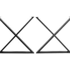 Hot Gestell Tavola Cross Schwarz (2/Set) Tische