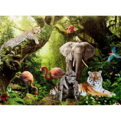 Discount Glasbild Animal Paradise 150X100Cm Bilder
