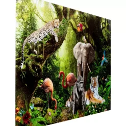 Discount Glasbild Animal Paradise 150X100Cm Bilder