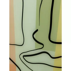 Best Glasbild Art Face Pastell 100X100Cm Bilder