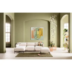 Best Glasbild Art Face Pastell 100X100Cm Bilder