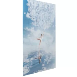 Discount Glasbild Balloon Girl 100X150Cm Bilder