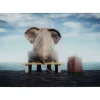 New Glasbild Elephant Journey 60X40Cm Bilder