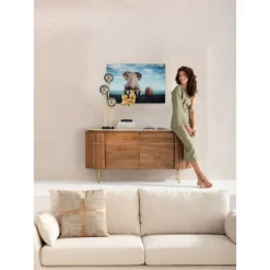 New Glasbild Elephant Journey 60X40Cm Bilder