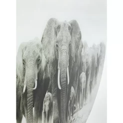 Online Glasbild Elephant Walk O120Cm Bilder