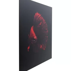 Outlet Glasbild Fire Fish 100X100Cm Bilder
