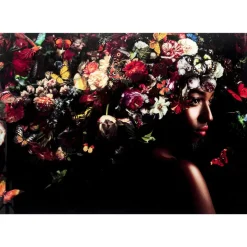 Outlet Glasbild Flowery Shoulder View 150X100Cm Bilder