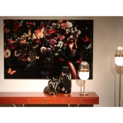 Outlet Glasbild Flowery Shoulder View 150X100Cm Bilder