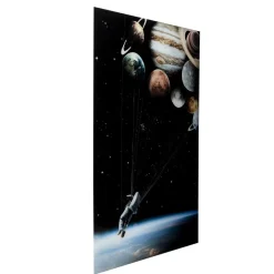 Clearance Glasbild Flying Astronaut 100X150Cm Bilder